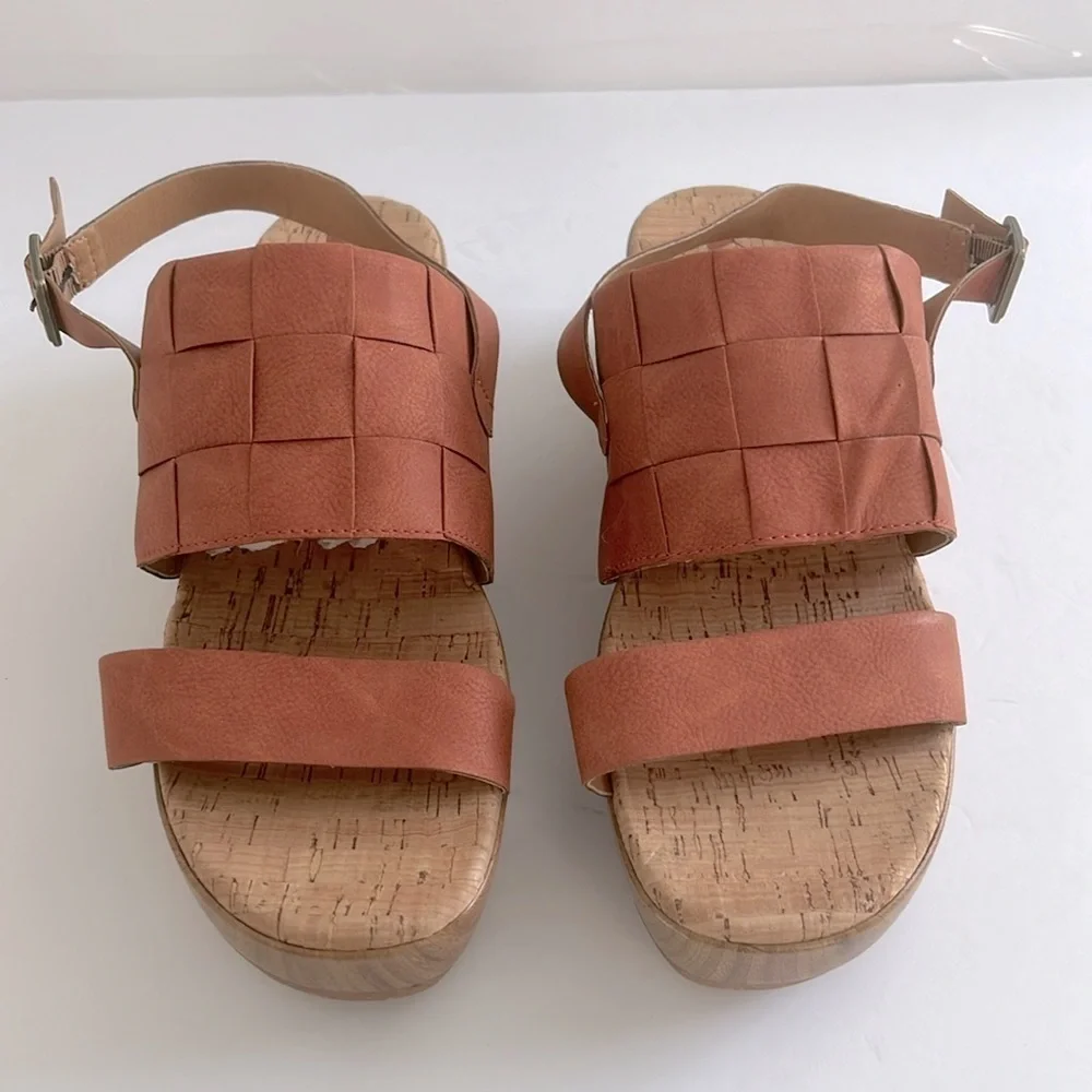 KORKS $99 Women's Fraya Comfort Wedge Platform Sandals Shoes Size 10M New